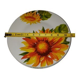 Royal Norfolk Sunflower Set of Three  (4) Dinner Plates 10 3/8"